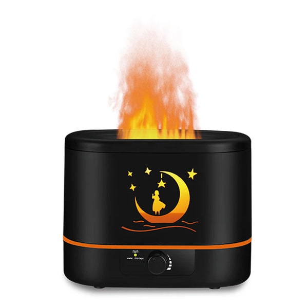 2000ml Volcanic Aromatherapy Humidifier with calming mist and night light design.