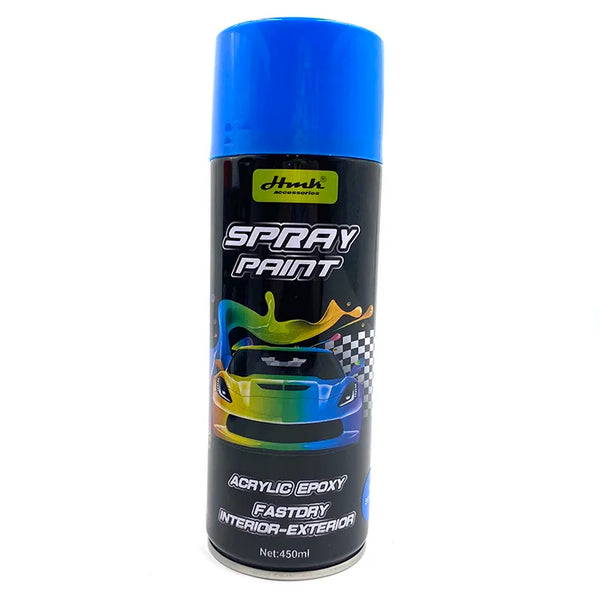 450ml Multi-Colour Car Spray Bottle with blue cap and vibrant graphics for interior-exterior use.