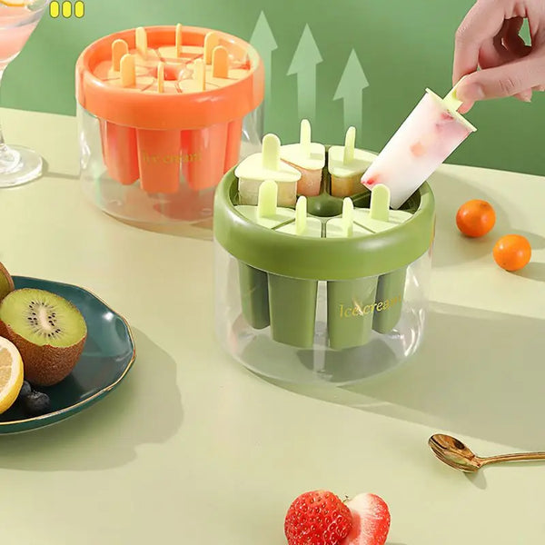 8 Compartment Homemade Ice Cream Mold