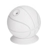 Basketball Mini USB Humidifier Lamp in white, designed for compact spaces, providing hydration and soft ambient light.