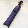3-Fold Minimalist Automatic Umbrella in a compact navy carrying case.