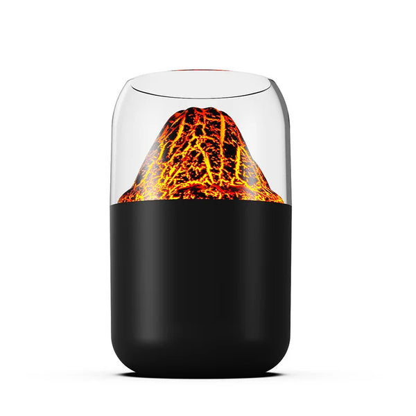 Volcano USB Humidifier & Aroma Diffuser with a realistic lava effect design, perfect for home and office hydration.