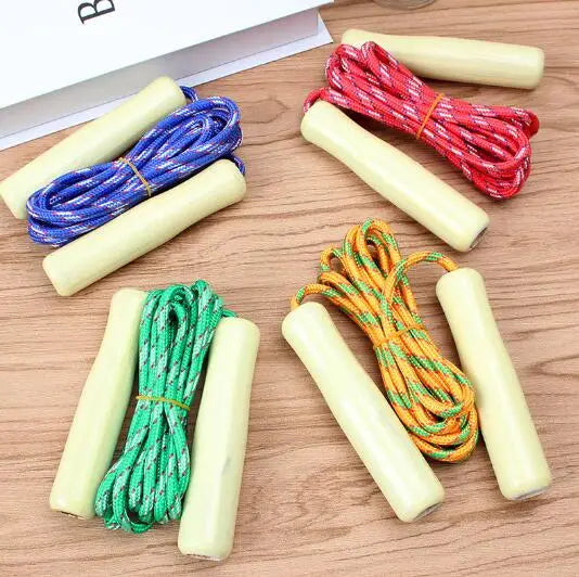 Wooden Handle Cotton Jump Rope