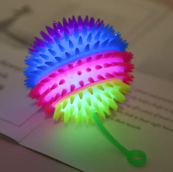 Glowing Spiky Light Up Ball Toy 7.5cm