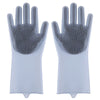 Heat Resistant Silicone Scrubber Magic Gloves for efficient cleaning and hand protection.