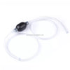 Automotive Manual Fluid Siphon Pump showing clear tubing and black pump bulb for transferring liquids efficiently.