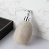 Home Decor Vase Luxury Hand Wash Soap Dispenser with a modern stone texture and chrome pump design.