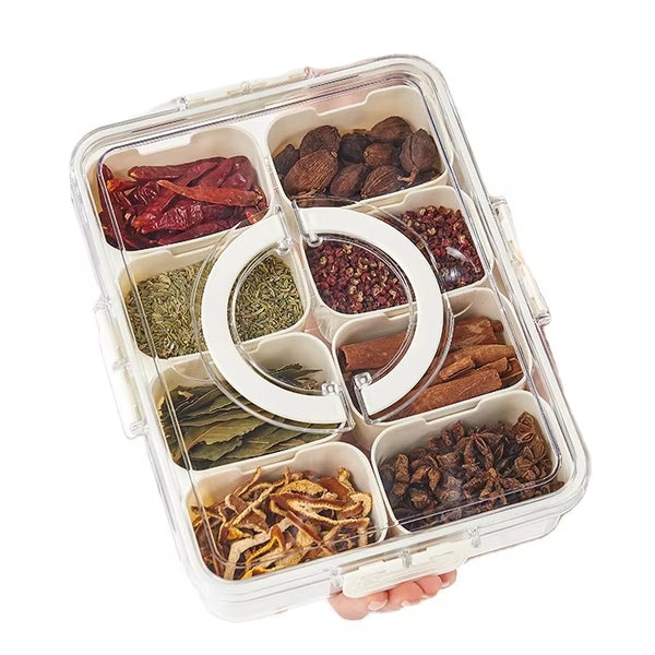 6-Compartment Snack Box with Lid