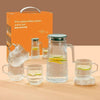 5-Piece Elegant Glass Water Pitcher Set