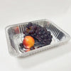 3100ml Aluminium Foil Roasting Tray with grapes and an apple on a white background