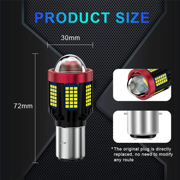 109 SMD Dual Colour LED Motorcycle Headlight Bulb
