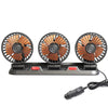 Universal Car Cooling Fan with Dual Head Rotatable Adjustment