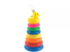 Rainbow Duck Stacking Tower Toy with colorful rings for sensory play and motor skill development.