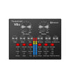 V8S Professional Live Stream External Sound Card control console with volume and sound effect knobs.