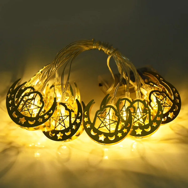 Eid Mubarak Metal LED String Lights