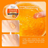 Vitamin C Whitening and Moisturizing Face Gel with application instructions and texture shown.