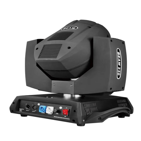 230W 7R Beam Moving Head Stage Light for professional disco and event lighting.