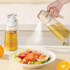 Glass Oil Dispenser Bottle with Flip Cap and Handle 680ml