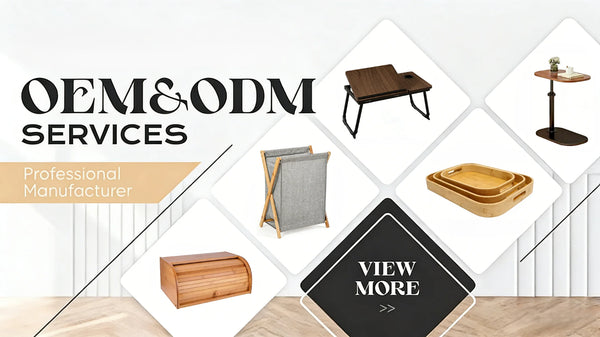 Eco Friendly Irregular Bamboo Serving Tray