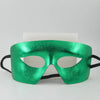 Luxury Venetian Masquerade Party Mask in vibrant green, elegant design for themed events and parties.