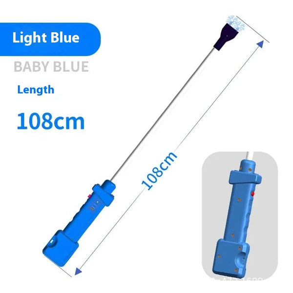 Durable Waterproof Electric Livestock Prodder shown in light blue color, measuring 108cm, designed for efficient livestock management.