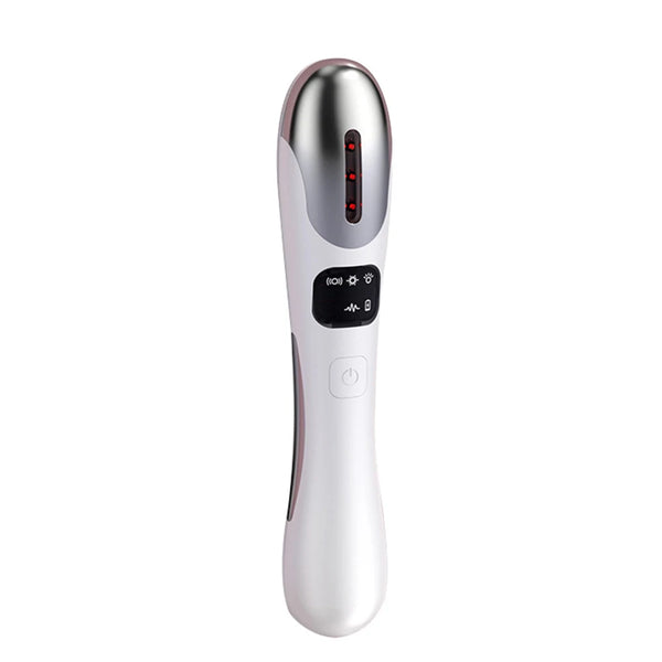 Eye Lifting Heat Compression Massager Wand for reducing dark circles and puffiness with heat therapy and red light.