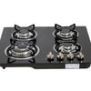 Portable Electric Gas Manual 4 Burner Cooker with four burners for multi-pot cooking solutions.