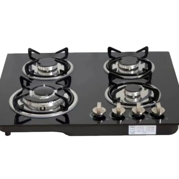 Portable Electric Gas Manual 4 Burner Cooker with four burners for multi-pot cooking solutions.