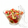 Large Round Acrylic Salad Bowl Set