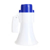 Rechargeable Small Outdoor Cheering Megaphone in white and blue design, ideal for clear voice amplification.