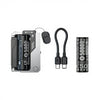 Rechargeable LED Emergency Light with Removable Battery showing the detachable battery and charging cable.