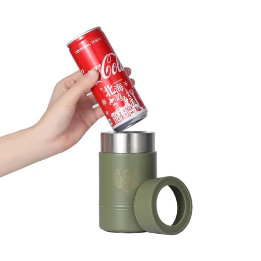 Non Tipping Stainless Steel Can Cooler