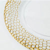 Gold Patterned Plastic Charger Plate