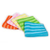 Set of 2 Microfiber Striped Kitchen Tea Towels in vibrant colors for effective drying and cleaning.