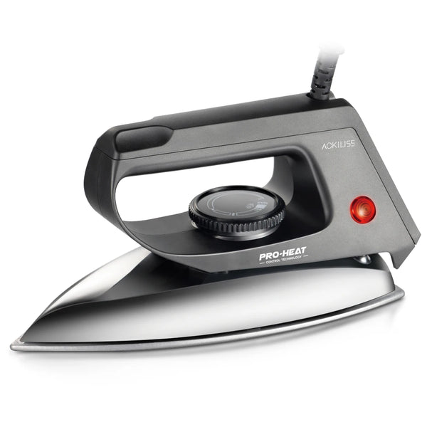 1000W Electric Dry Iron, efficient design for quick and reliable wrinkle removal at home.