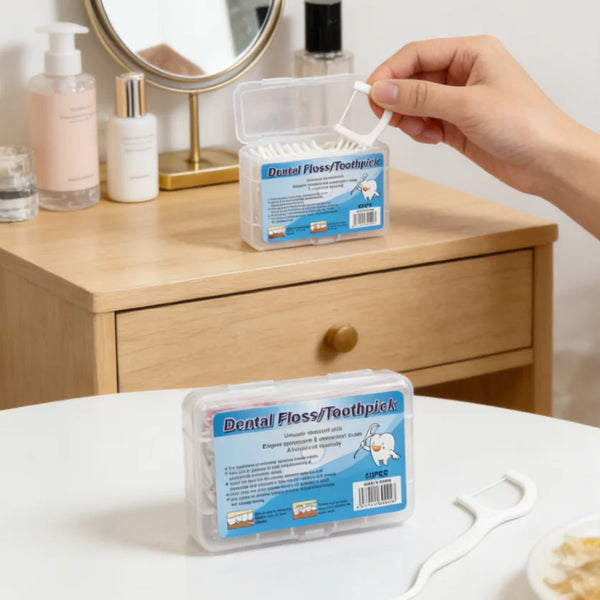 Disposable Dental Floss Picks 30 Pack