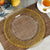 Gold Patterned Plastic Charger Plate