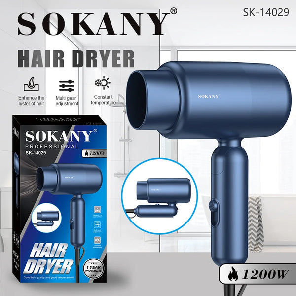 1200W Constant Temperature Foldable Portable Hair Dryer