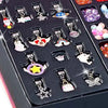 Colorful charms from the 3-in-1 DIY Beaded Jewelry Making Set for creative jewelry designs.
