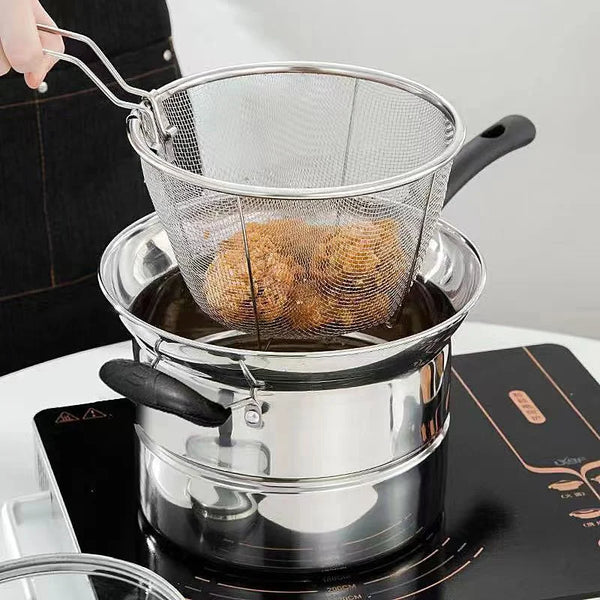 Stainless Steel Noodle Pot with Strainer