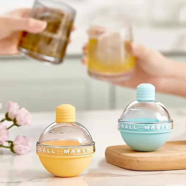 Multifunctional Round Ball Silicone Ice Mold with Lid