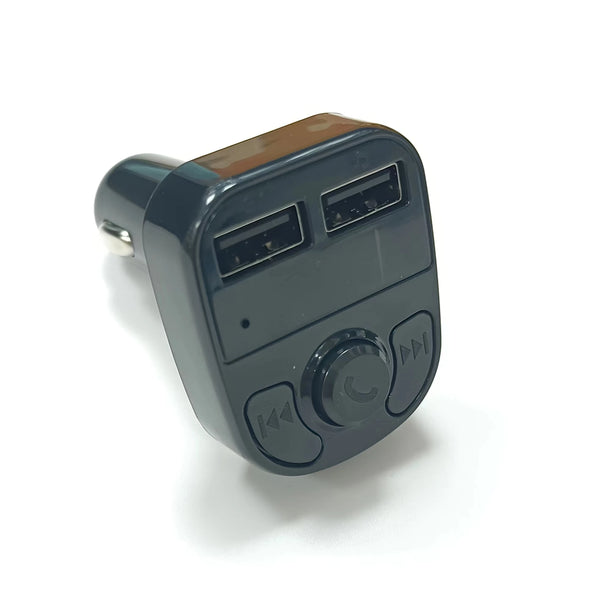 Multifunctional Car FM X8 Bluetooth Transmitter for wireless music, hands-free calls, and USB charging.