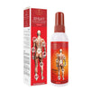 Organic Muscle and Joint Pain Relief Spray bottle with packaging showcasing muscle pain relief benefits.