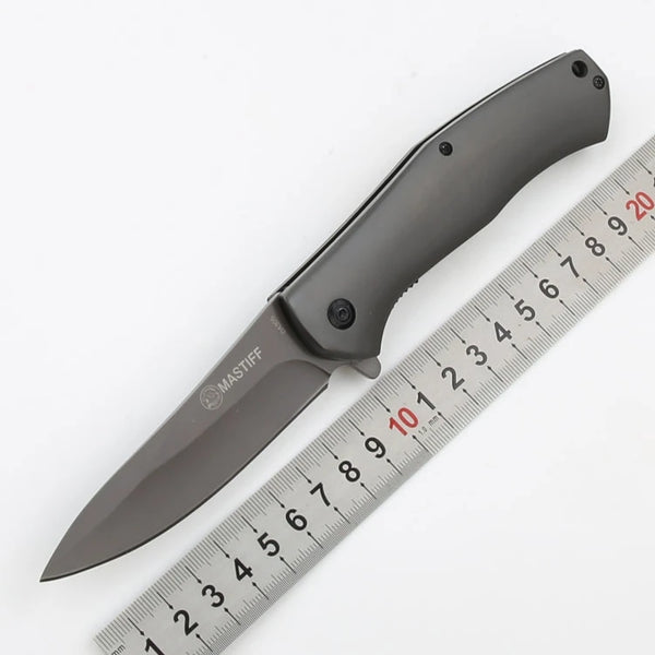 DA305 Steel Handle Folding Survival Knife
