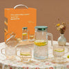 5-Piece Elegant Glass Water Pitcher Set