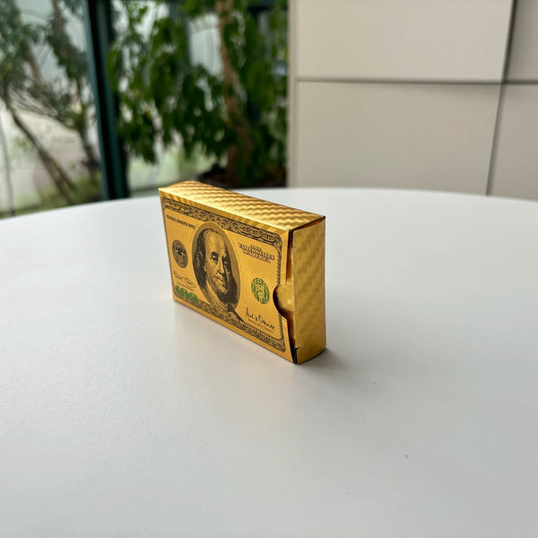 24K Gold Foil Waterproof Poker Playing Cards