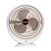 Rechargeable 180° Rotating Desktop USB Fan with stylish design and adjustable airflow for personal cooling.