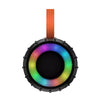 Waterproof IPX5 Portable Speaker with colorful LED light display.