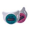 Digital LCD Baby Pacifier Thermometer in blue and pink with easy-to-read display for baby temperature checks.