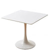 Chinese Style White Console Table with a sleek, modern design featuring a square top and a stylish pedestal base.